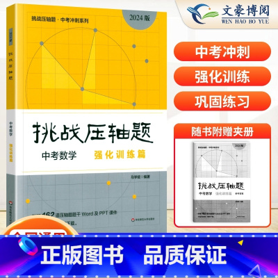 中考数学---强化训练篇 初中通用 [正版]2024新版挑战压轴题中考数学物理化学入门篇精讲篇强化篇专项训练七年级八年级