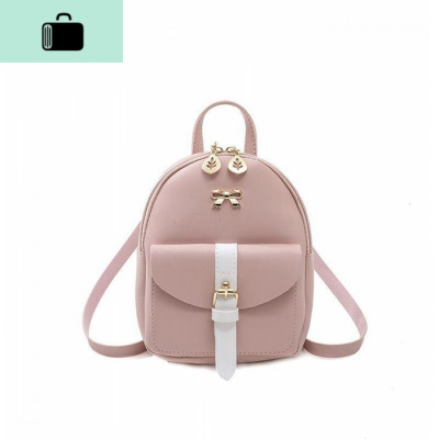 日韩风蝴蝶结双肩包2019时尚多功能小背包百搭单肩手提斜挎女包包NEW LAKE女斜挎包