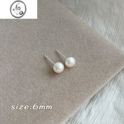 JiMi珍珠养耳洞小耳环女夏季简约气质免摘小巧耳饰睡觉不用摘耳钉耳棒