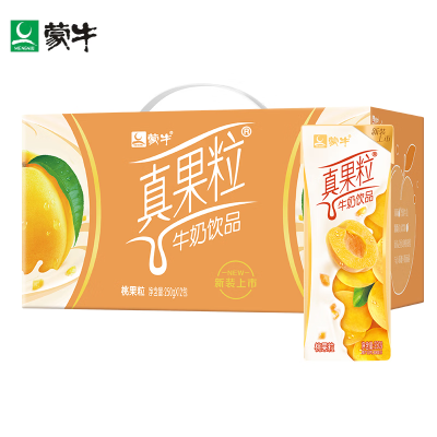 蒙牛 真果粒牛奶饮品 黄桃味 250ml*12盒