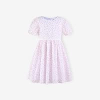 [1件3.5折]铅笔俱乐部童装2025夏装新款女童连衣裙中大童裙子儿童收腰碎花裙