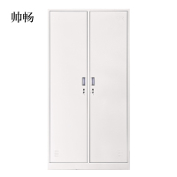 帅畅加厚二门钢制更衣柜员工柜铁皮职工储物柜带锁存包柜鞋柜多门柜子二门钢制更衣柜