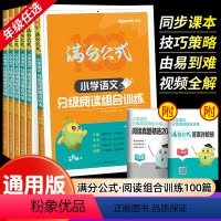 语文分级阅读组合训练 小学一年级 [正版]小学语文阅读理解专项训练书满分公式分级阅读组合训练100篇小学一二三四五六年级
