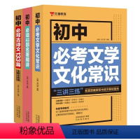 初中语文知识大全(全套3册) 初中通用 [正版]初中必背古诗文133篇七八九年级文化文学常识积累中学生名著导读考点精练精