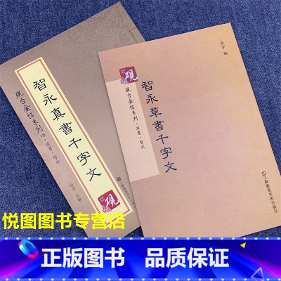 [正版]共2本智永真书千字文+智永草书千字文 毛笔书法字帖 砚台金帖系列 智永楷书 草书千字文