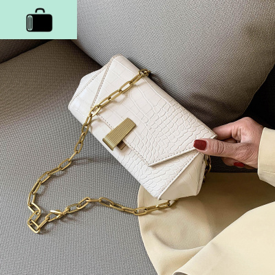 ins超火的小包包女夏天网红质感斜挎包2020新款潮小众设计链条包NEW LAKE女斜挎包