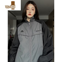 YANXU美式复古新款潮流百搭休闲夹克2023潮牌港风宽松冲锋衣外套
