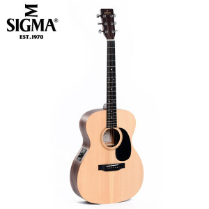 马丁(MARTIN)sigma 西格玛系列000ME吉他单板电箱民谣D型旅行小吉它木吉他云杉+桃花芯原木色亮光 原木色