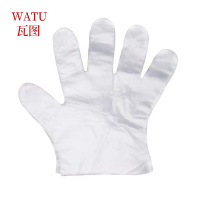 瓦图 一次性手套食品级餐饮家务透明PE加厚 100个 50包装