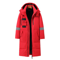 MESONGHUA新款羽绒服男长款过膝中长款情侣潮牌加厚外套