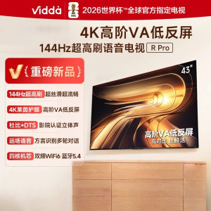 Vidda R Pro 43英寸 海信电视 144Hz高刷 4K高阶VA低反屏液晶平板电视机43VR1S-PRO