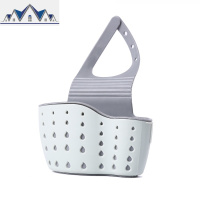 创意厨房用具水沥水挂袋 小置物架海绵水池收纳用品挂篮沥水架 三维工匠