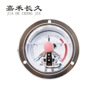嘉禾长久 耐震电接点压力表轴向带边 YTNXC100ZT 0-4Mpa 块