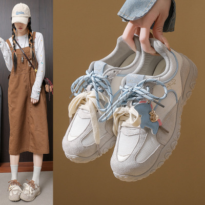 2026春季新款韩版透气阿甘鞋女ins学生休闲鞋女德训跑步女鞋_858