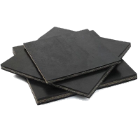 铁工邦 夹布橡胶板夹线耐磨橡胶垫 三层布1米*10mm约2.6米长 卷