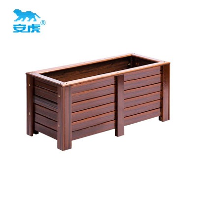 安虎 户外防腐木花箱 100*40*40cm 个