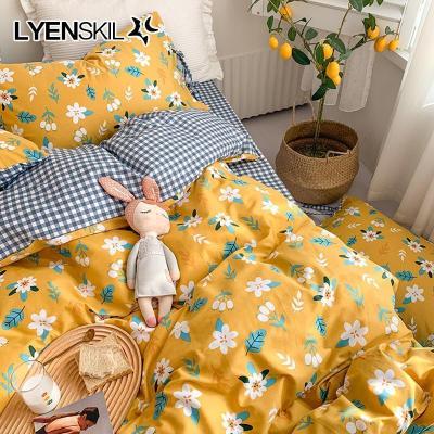 美帮汇四件套全棉全棉款床单被套床笠宿舍三件套单人儿童床上用品