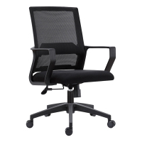 翌嘉 YJ-20100 办公椅人体工学椅会议椅 黑色转椅