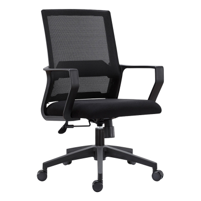 翌嘉 YJ-20100 办公椅人体工学椅会议椅 黑色转椅