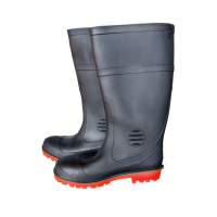 鸿灵睿芯 YX02s 长筒防滑雨靴(计价单位:双)黑色