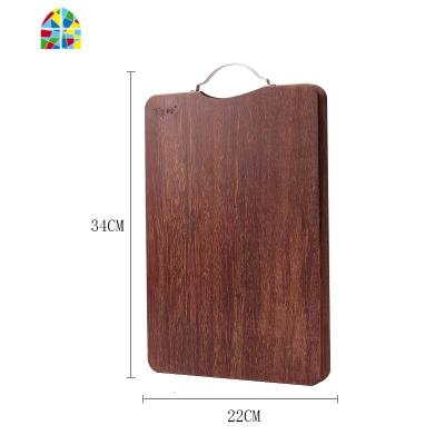 红铁木砧板实木家用整块木粘板铁木占板厨房切菜板蒸板案板 FENGHOU 40*29*2.8烘干拼接款