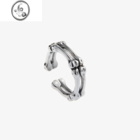 JiMiSAZ 2023新款骨头设计戒指高级感男钛钢开口冷淡风百搭日系指环潮