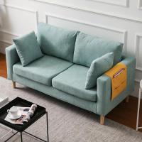 森美人北欧简约布艺沙发客厅服装店双人出租房小型小户型三人简易款