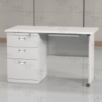 翌嘉 钢制办公桌职员桌员工桌学生写字台1.2米D款