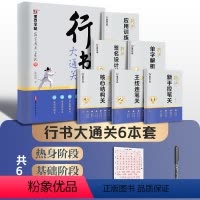 行书大通关(全6册)+1支走珠笔 [正版]行书大通关字帖成人练字郭建明剑鸣行书初高中大学生硬笔实用行书书法钢笔练字笔画笔