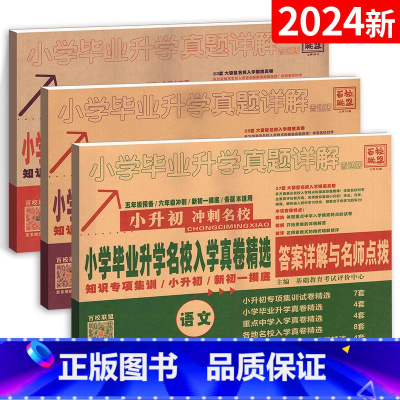 小升初❤一套备齐!语数英3本-87套真题卷 小学升初中 [正版]小升初真题卷2025 六年级小升初总复习语文数学英语名校