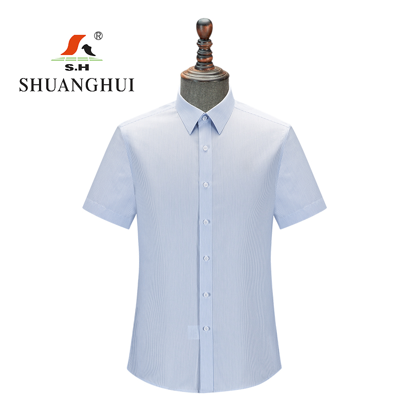 双惠男款短袖衬衫短衣SH8809-ND,面料100%棉,成衣免烫165-190