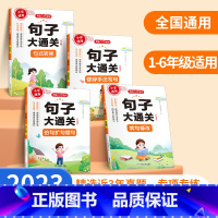 句子大通关(全4册) 小学通用 [正版]教育小学生句子大通关 123456年级 句式转换 病句修改 修辞手法写话 仿句扩