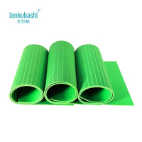天空桥 绝缘胶皮 绿色条纹3mm*1m*5m 卷