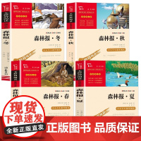 森林报春夏秋冬全套4册 比安基著 儿童文学书籍科普百科读物四年级阅读课外书必读下册学期经典书目小学生课外阅读书籍三五六正