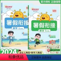 [人教版]1升2—语文+数学2本 小学通用 [正版]2024暑假衔接作业小学一升二1升2人教版北师大版语文数学上下册全套