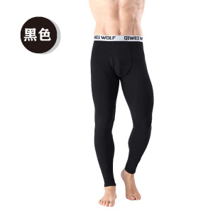 莫代尔男士保暖裤 修身中腰男士打底裤 防风抗寒时尚男士打底秋裤