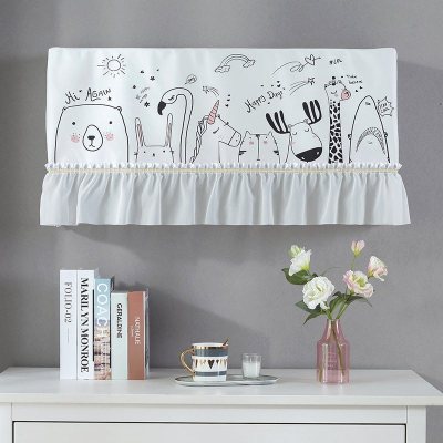 家柏饰(CORATED)空调罩挂机防尘罩北欧开机不取挂式空调套 简约动物 1P[空调长度77-82cm适用]