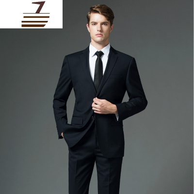 NEWLAKE西服套装男士修身商务职业正装四季职业装西装新郎结婚礼服三件套