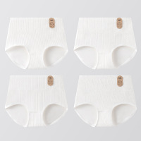 [A类婴儿棉]7A原棉女士内裤 纯棉聚乳酸裆高腰收腹内裤女