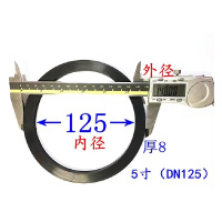 长川海比特5寸快速接头密封圈快速接头垫片密封垫耐油垫圈橡胶圈丁晴耐高温胶圈皮垫4分6分DN125=5寸