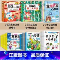 [全套42册]2-3岁 大脑开发一套搞定 [正版]全脑开发700题1000题2-3岁儿童早教书幼儿园宝宝小班数学思维逻辑