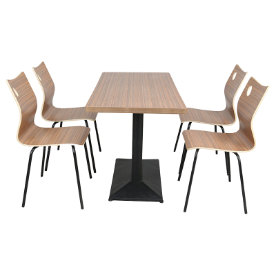 臻远ZY4040805 餐厅桌椅餐桌椅组合一桌四椅