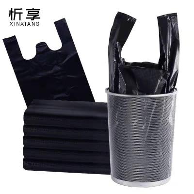 忻享 加厚黑色背心式塑料垃圾袋28*48cm 100个/包