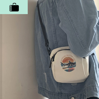 ROCKY家 2020新款个性潮流男女单肩包百搭情侣帆布包春季斜挎包NEW LAKE男士斜挎包