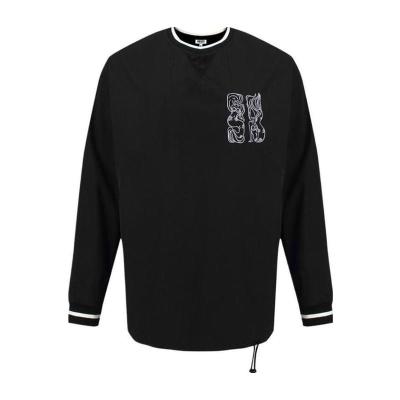 高田贤三(Kenzo)纯棉圆领印花卫衣男休闲百搭套头衫条纹袖口透气