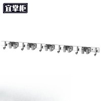 宜掌柜 不锈钢拖把夹 5卡夹6钩 个