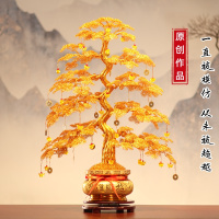 发财树纯手工编织摇钱树工艺品家居装饰乔迁新居开业礼物招财摆件