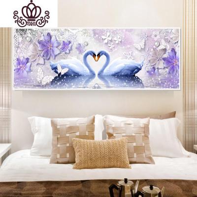 封后(FENGHOU)5D钻石画满钻客厅卧室情侣结婚点砖贴钻十字绣小幅2019新满钻-200*78厘米（炫彩钻+魔方