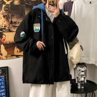 外套男春秋2023新款宽松帅气学生ins潮流港风夹克上衣