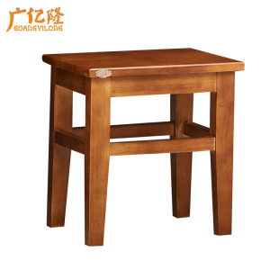 广亿隆全实木办公椅学习椅实木小方凳40*30*42cm